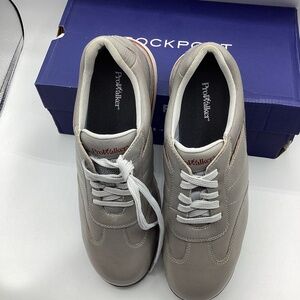 Men’s NIB New Rockport 7200 Plus Pro Walker Grey Leather Shoes 9.5W